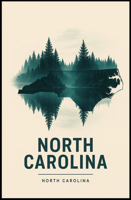 North Carolina Nature Reflection Poster