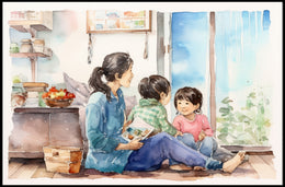 A Cozy Afternoon at Home Poster PosterGoat