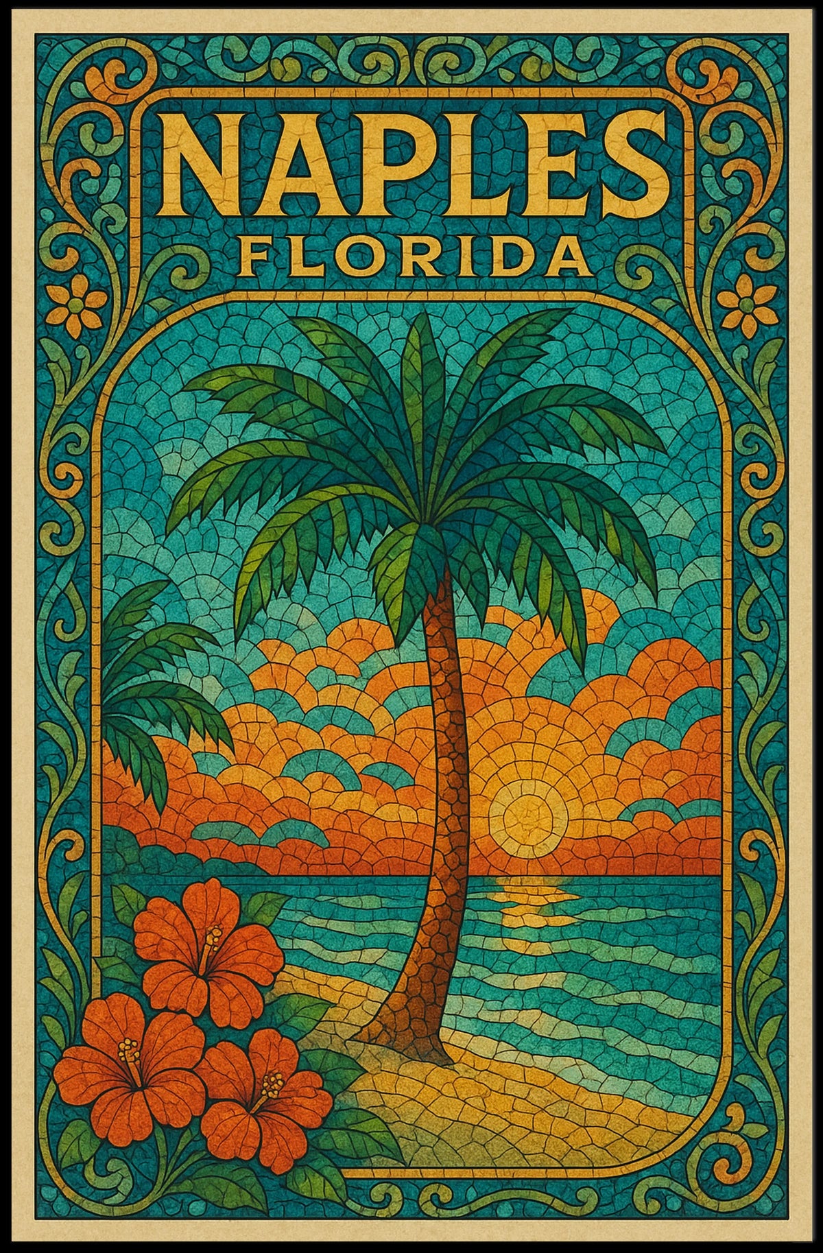 Naples, Florida Tropical Paradise Poster