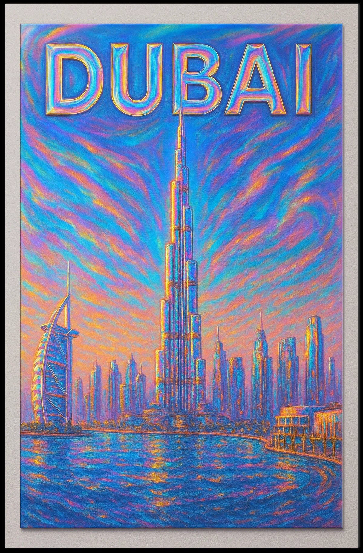 Dubai Skyline Poster