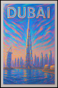 Dubai Skyline Poster