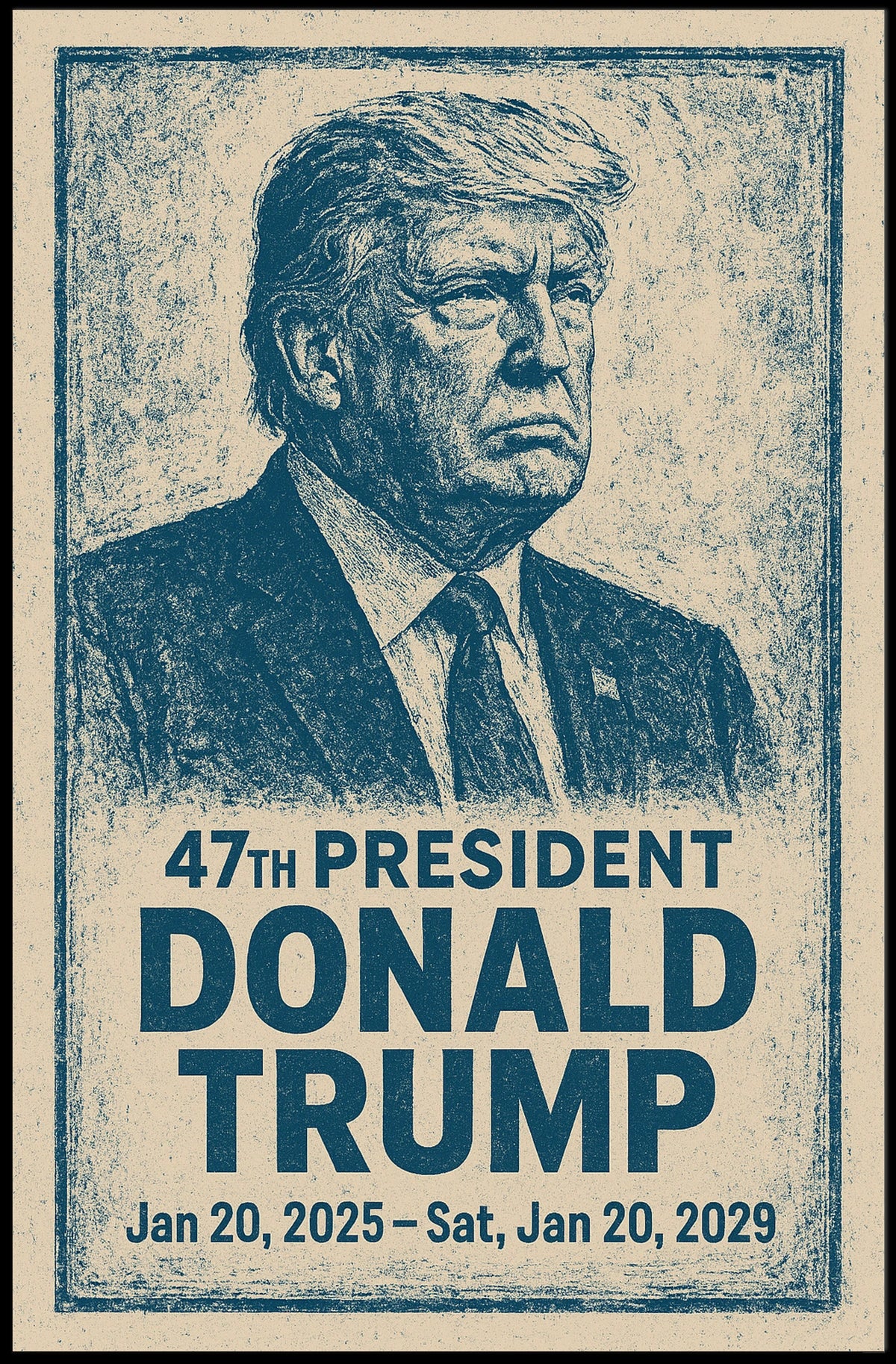 Donald Trump 47th President Poster