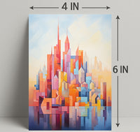 Abstract Cityscape Abstract Poster