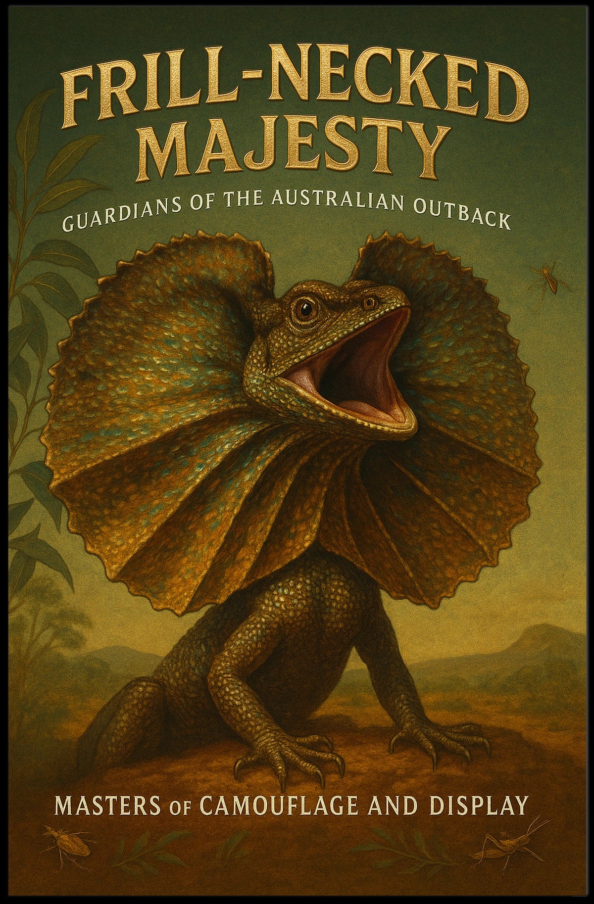 Frill-Necked Majesty Poster