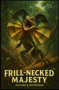 Frill-Necked Majesty Poster