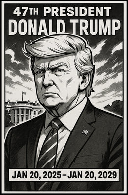Donald Trump 47th President Poster