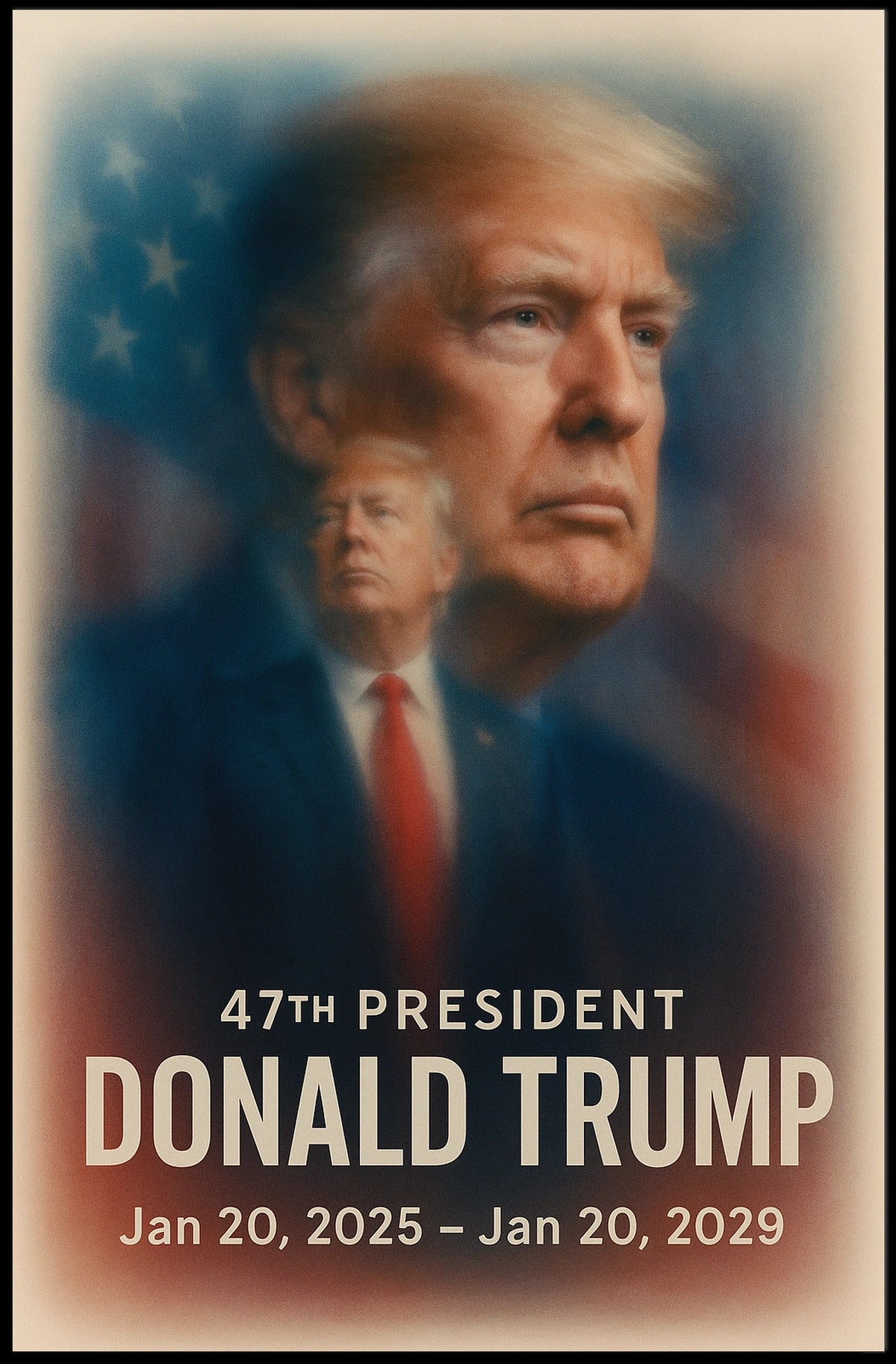 Trump Visionary Leader Pop Art Patriotic Collectors Poster