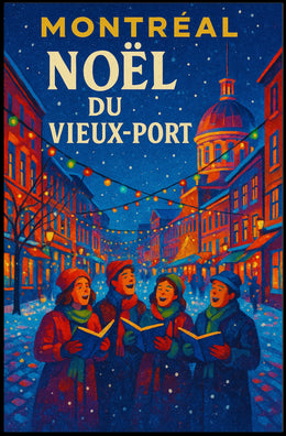 Noël Du Vieux-Port De Montréal Poster