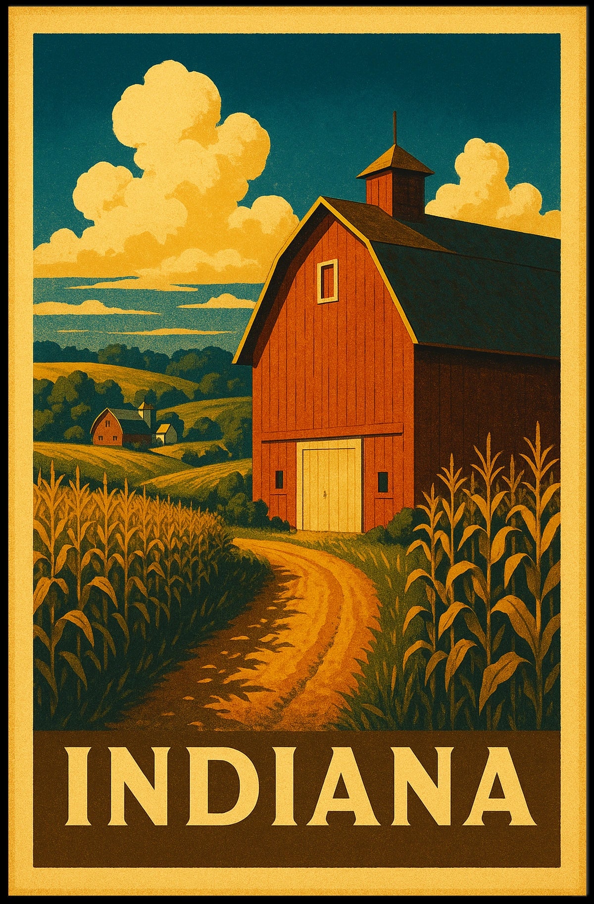 Indiana Countryside Poster
