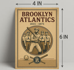 Brooklyn Atlantics Vintage Baseball Poster PosterGoat
