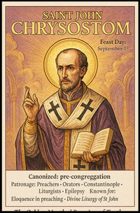Saint John Chrysostom Poster PosterGoat
