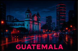 Nightscape of Guatemala City Poster
