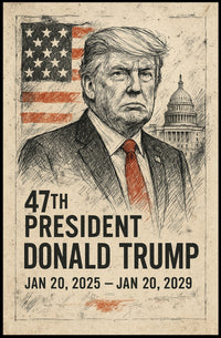 Donald Trump 47th President Poster