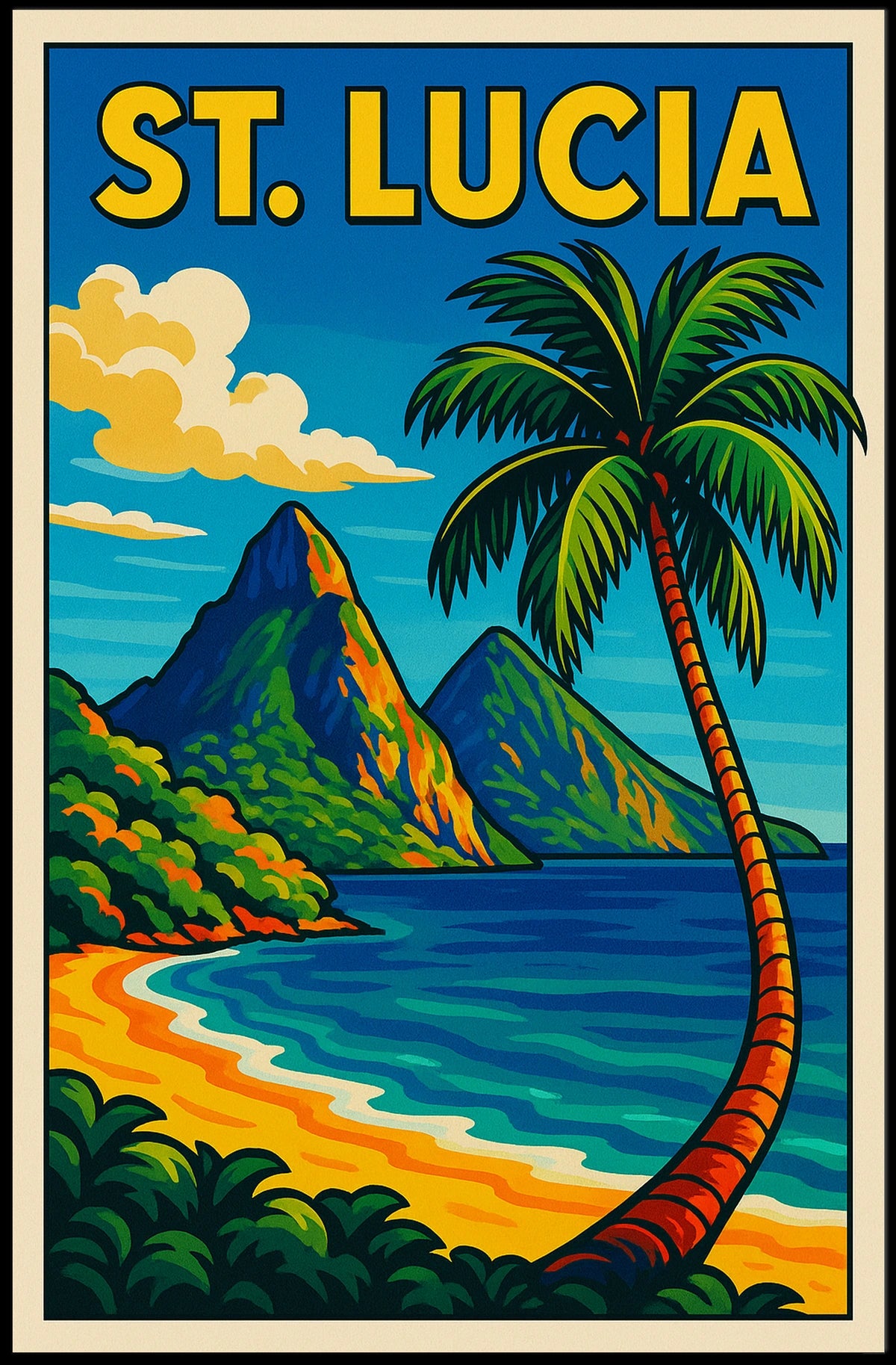 St. Lucia Paradise Poster