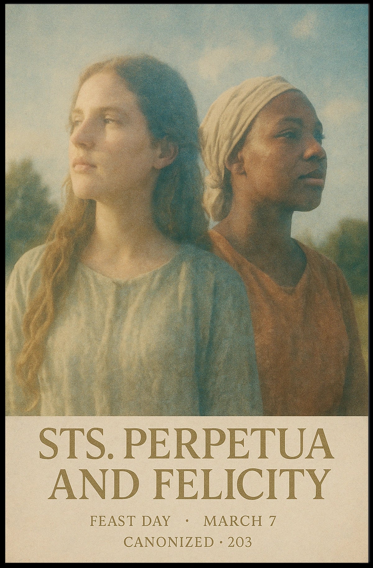 Saints Perpetua And Felicity Poster