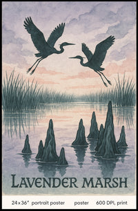 Lavender Marsh Poster