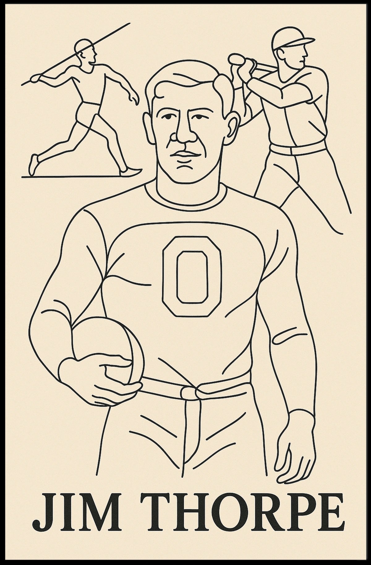 Jim Thorpe Tribute Poster