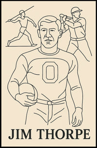 Jim Thorpe Tribute Poster