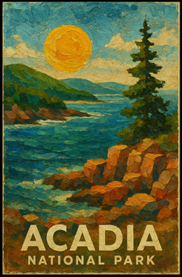 Acadia National Park Scenic Wanderlust Poster