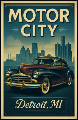 Motor City Detroit, MI Poster