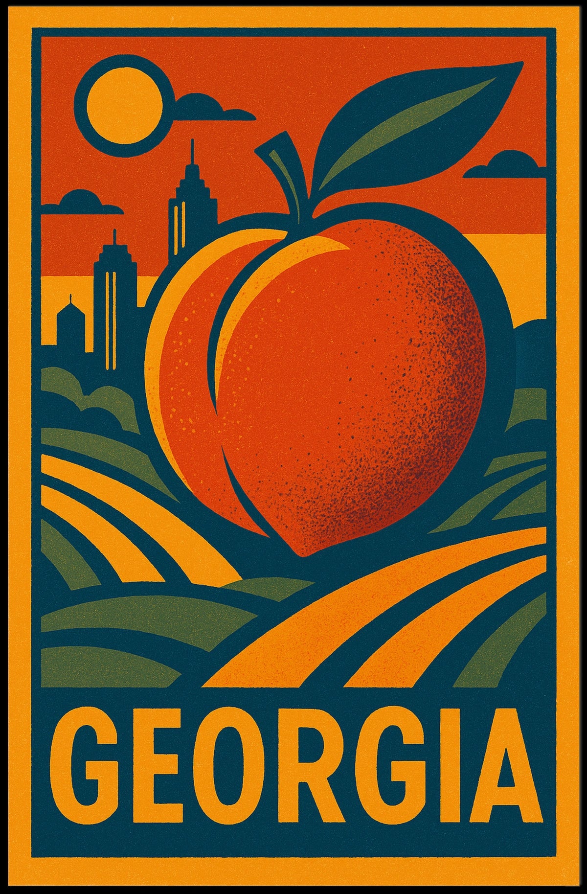 Georgia Peach Poster