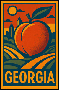 Georgia Peach Poster