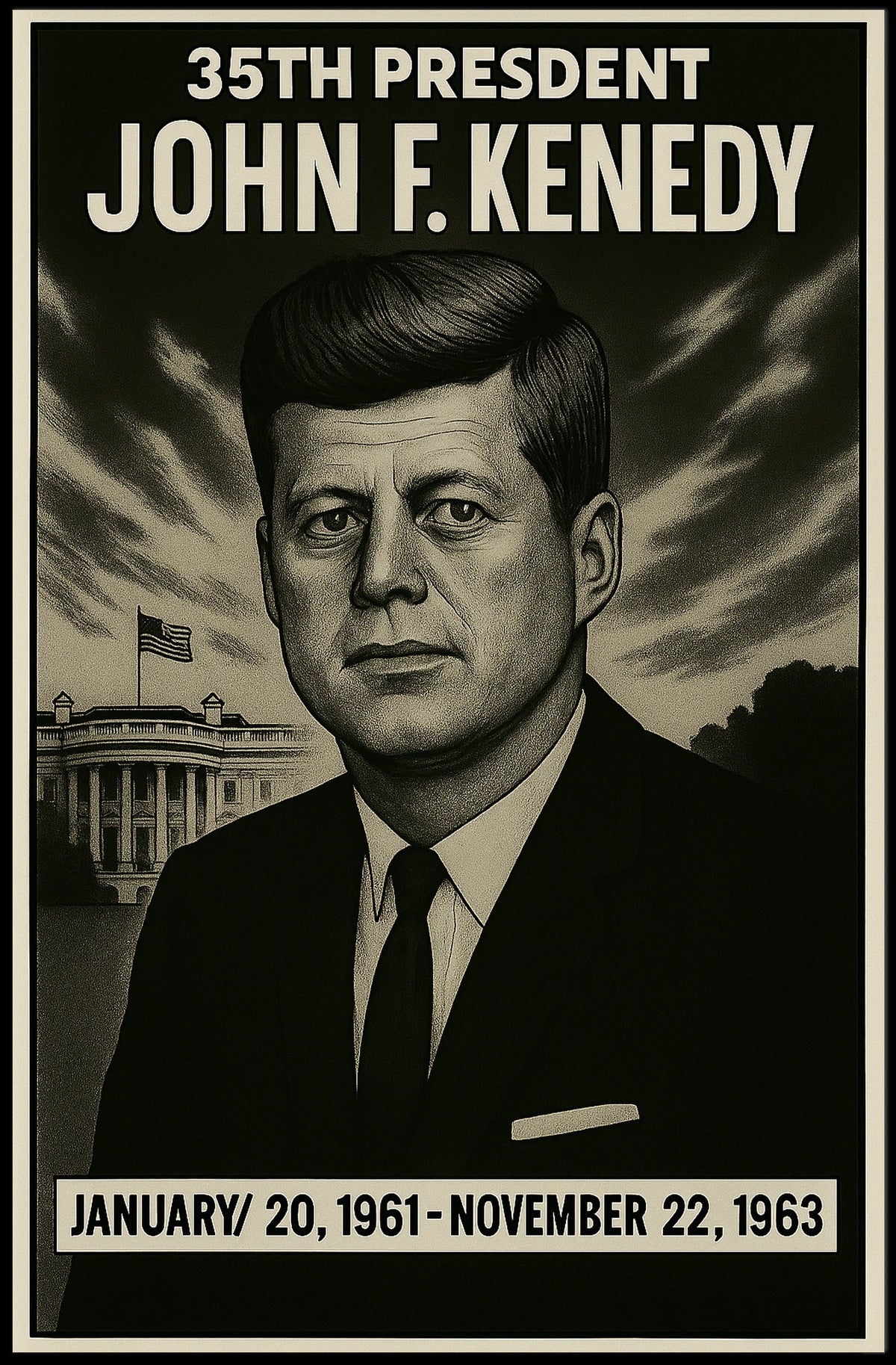 John F. Kennedy 35Th President Poster