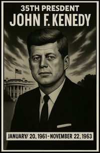 John F. Kennedy 35Th President Poster