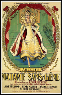 Madame Sans-Gêne Historical Theatre Art Poster