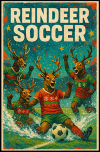 Reindeer Soccer Extravaganza Poster