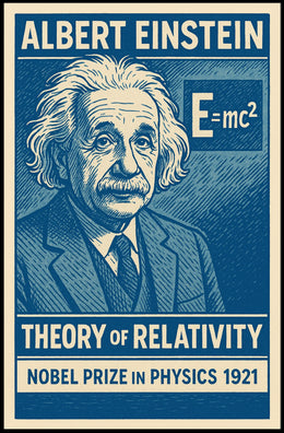 Albert Einstein Theory Of Relativity Poster