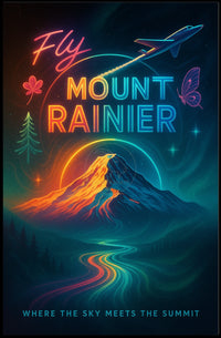 Mount Rainier Adventure Travel Poster