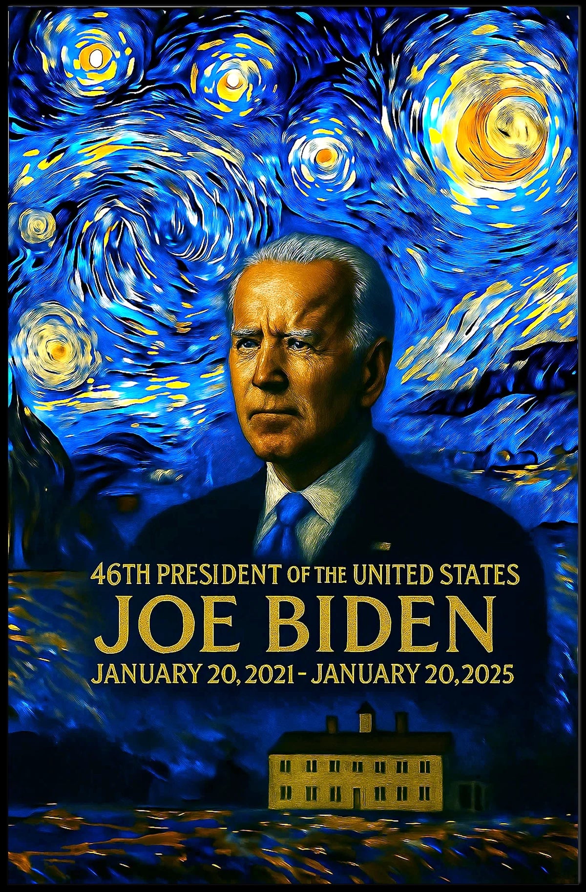 Joe Biden 46th President of the United States Presidential Masterpiece Series Poster