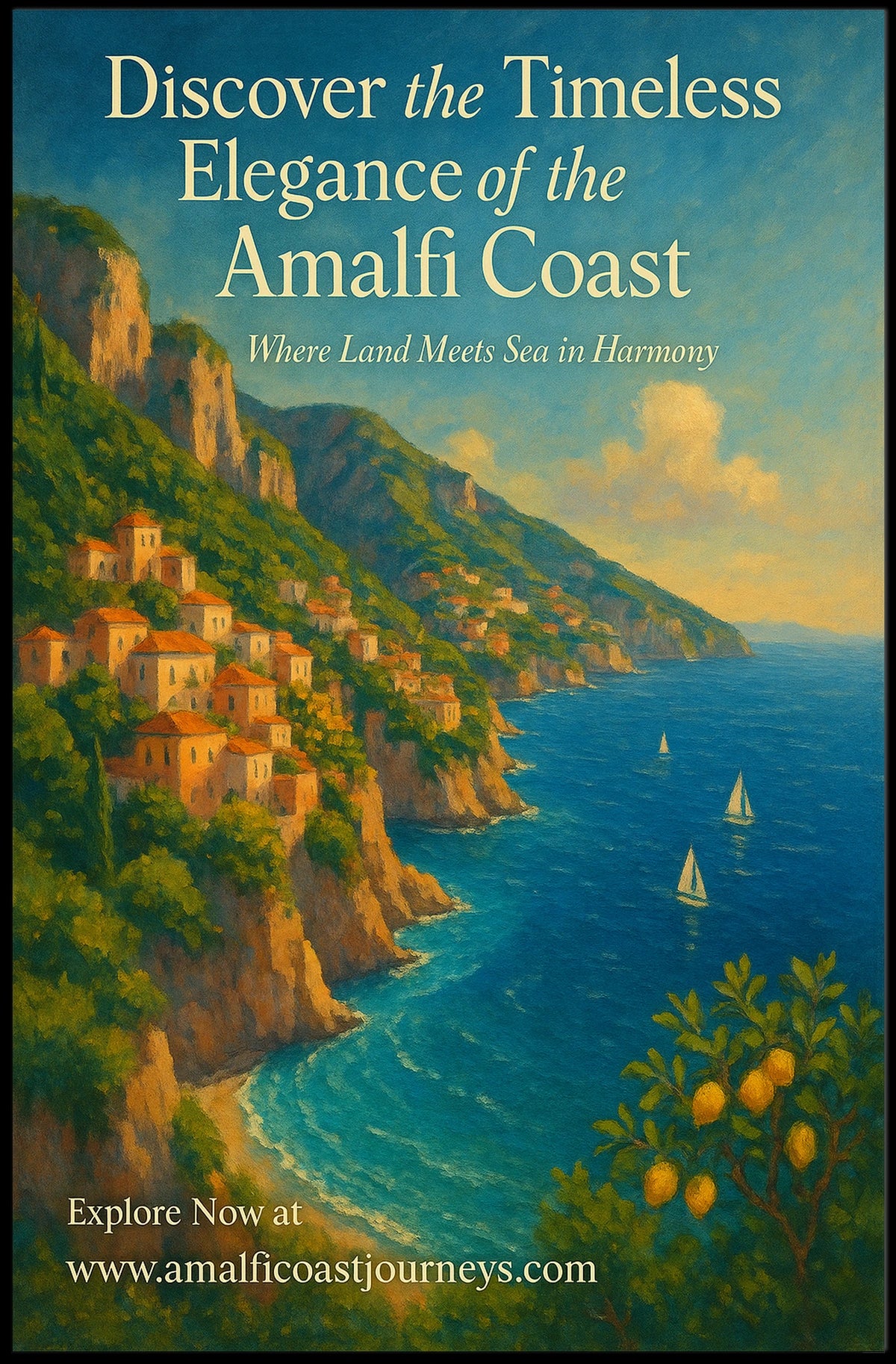 Discover the Timeless Elegance of the Amalfi Coast Poster