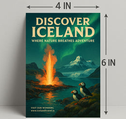 Discover Iceland Adventure Poster Art Print PosterGoat