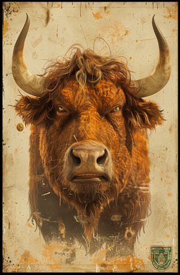 The Majestic Bull Poster PosterGoat