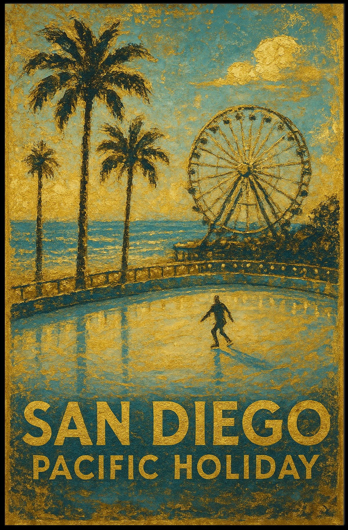 San Diego Pacific Holiday Poster
