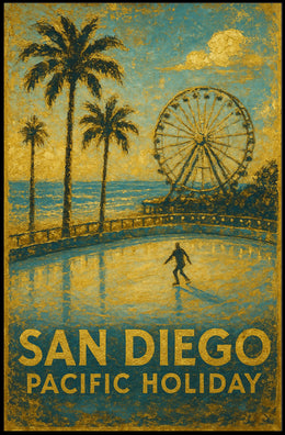 San Diego Pacific Holiday Poster