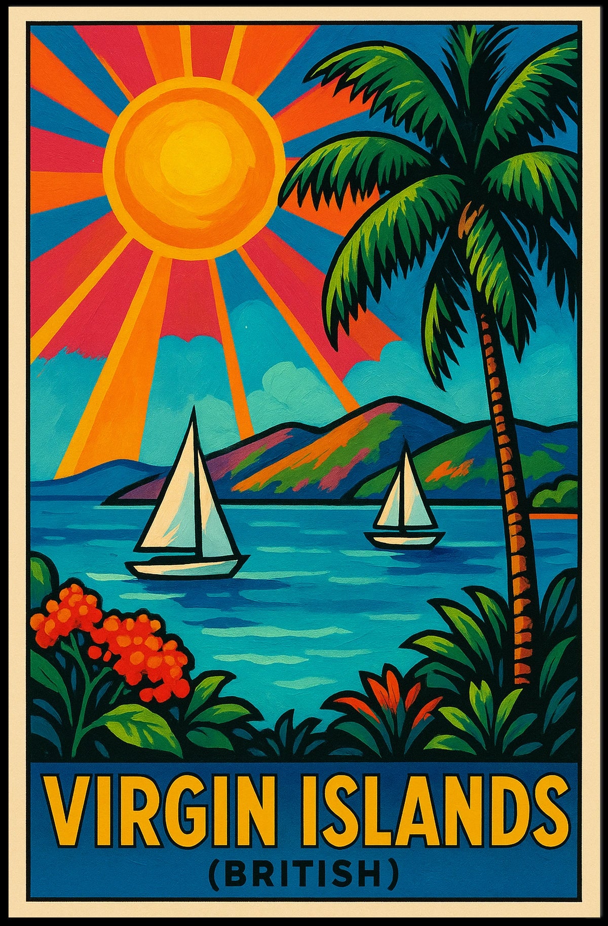 Virgin Islands (British) Travel Poster