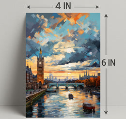 London At Sunset Poster PosterGoat