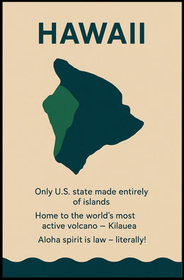 Hawaii Island Culture Modern Minimalist Poster Art