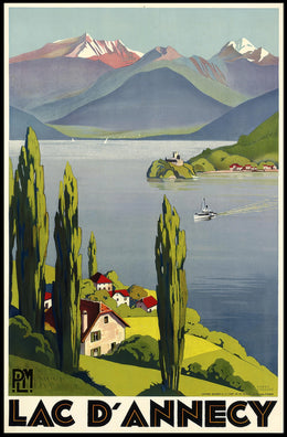 Lac DAnnecy Travel Poster