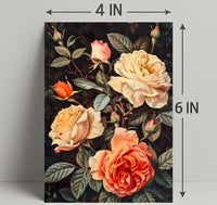 Elegant Floral Arrangement Botanical Art Print - Artistic Poster