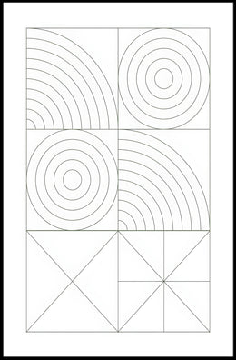 Abstract Geometric Patterns Poster