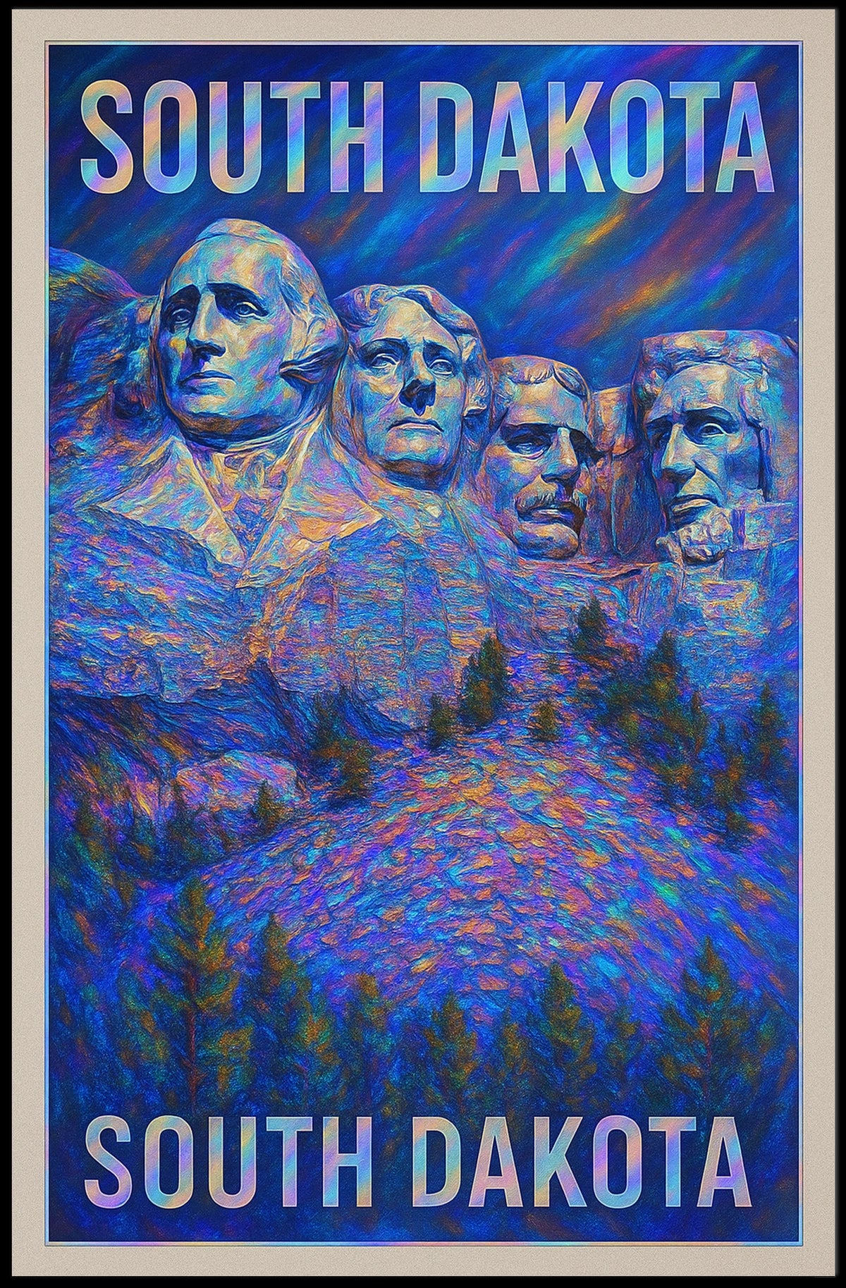 Mount Rushmore In South Dakota Poster
