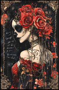Día de los Muertos Woman Cultural Heritage Poster