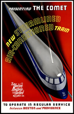 The Comet Train Travel Poster