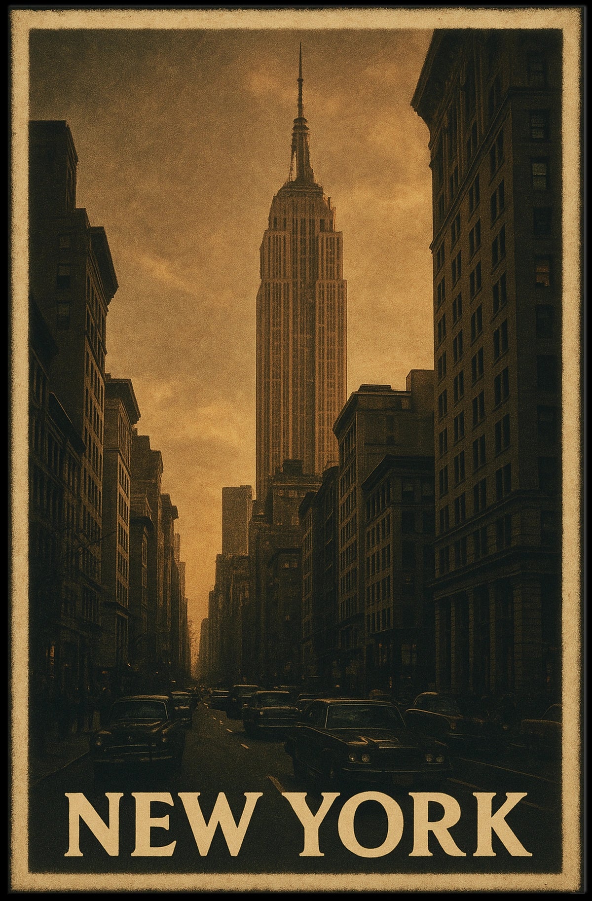 New York Cityscape Poster