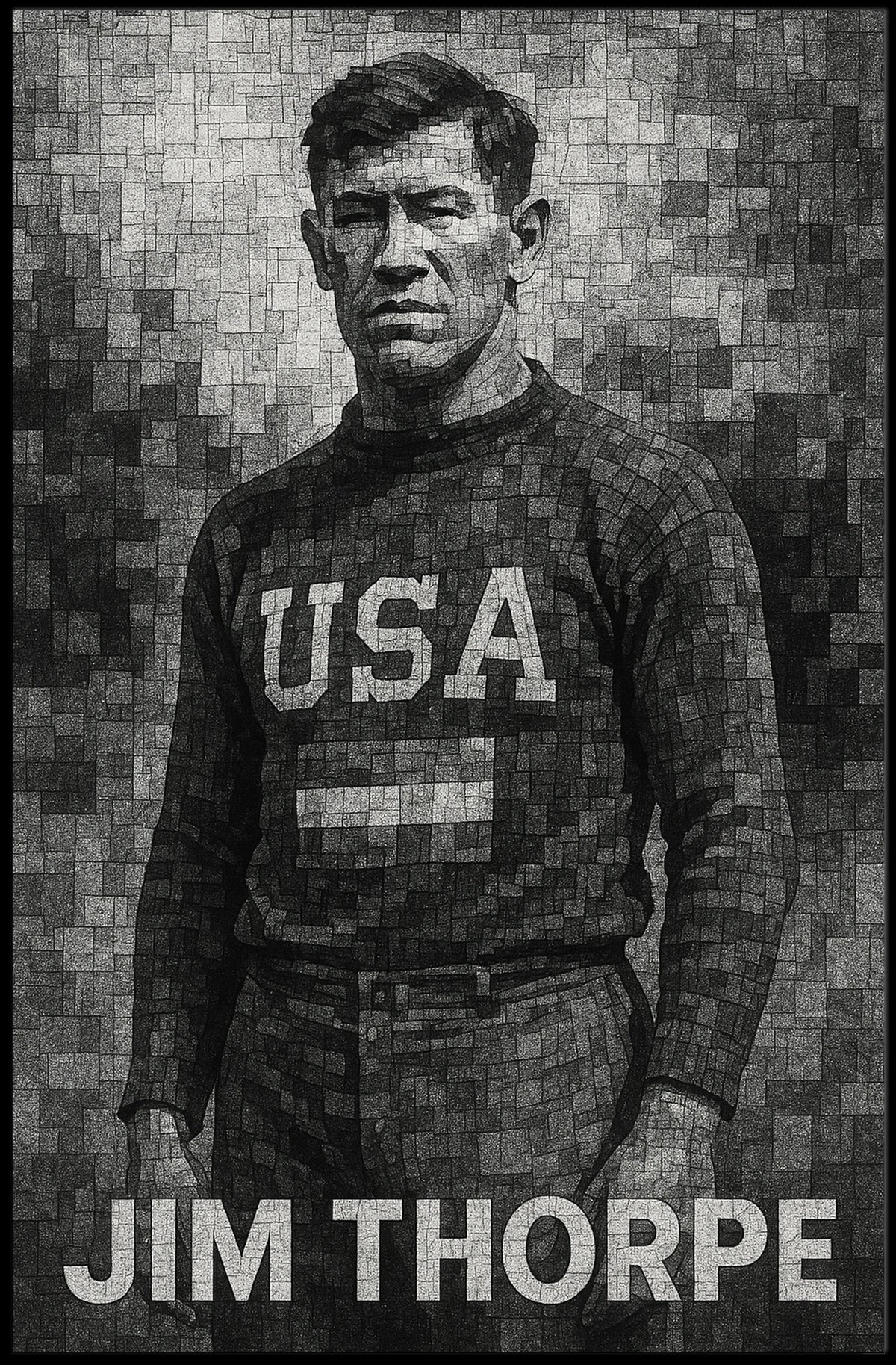 Jim Thorpe Athletic Icon Poster