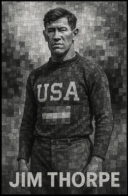 Jim Thorpe Athletic Icon Poster